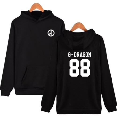 KPOP BIGBANG member name printed hoodie sweatshirt men/women autumn winter hoodies sweatshirts kpop fans Jacket coat plus size