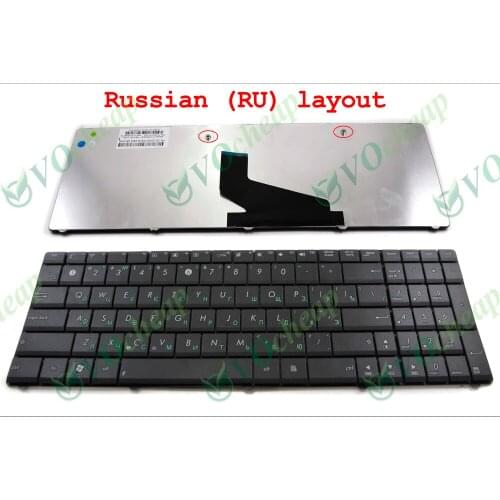 New Laptop keyboard for ASUS A53 A53T X53 X53B X53C X53T X54U X53U X73 N73 K73 K73T A53U K53T X54C Black Russian RU - V118502AS1