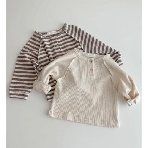 2020 new baby girls boys t-shirt summer cotton fashion kids top 6-24 month HV960