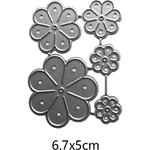 2021 New Flower Petals Metal Cutting Dies Stencil Scrapbooking DIY Album Stamp Paper Card