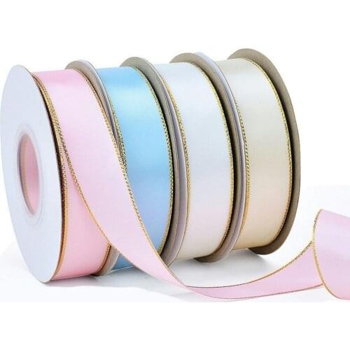 Phnom penh satin 10 25 38mm ribbon DIY handmade materials gift package Christmas New Year wedding decoration 10 yards polyester