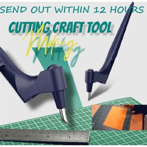 DIY Art Cutting Tool Craft Cutting Kinfe with 360 Steel Rotating Blade Safety Cutter Paper Knife with 3pcs Blades Accessories
