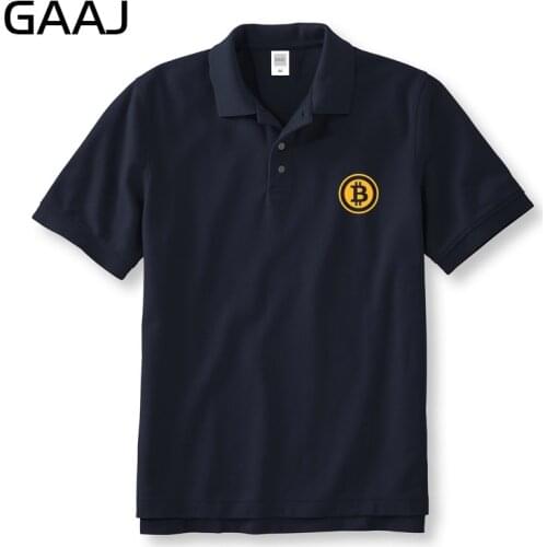 GAAJ Bitcoin Polo Shirts Men & Women Unisex Brand Brand-Clothing High Quality Man Polos Sweatshirt Male New Business & C #G643W