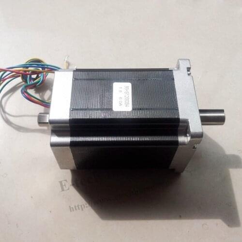 Nema 34 double shaft stepper motor 9.5 n. M1319 oz. - c) 6A body length 126 mm CE ROHS Nem 34 stepper motor