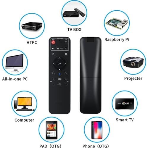 Smart BT 2.4G Voice Remote Control Wireless Air Mouse USB Receiver IR Learning Supports For Windows Android iOS tv box