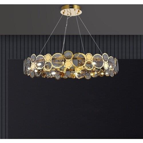 Modern Deco Led G9 Pendant Lights Living Room Luxury Gold Steel Cable Hanging Lamp Glass Pendant Droplight Led Luminarias Lamp