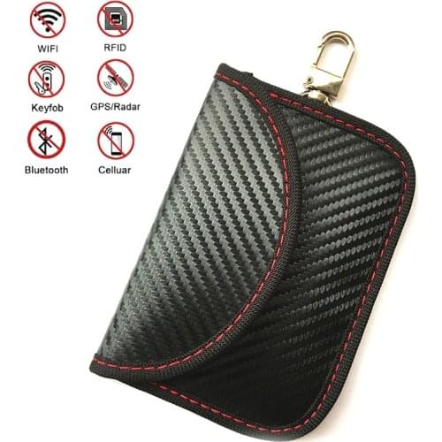 Faraday Keys Bags RFID Signal Blocker Protector Card FOB Signal Shielding Case Keyless Entry Car for Privacy Protection BAG1066