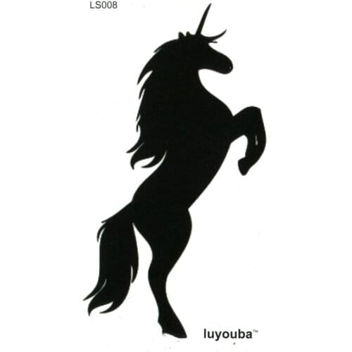 Cute Unicorn Waterproof Temporary Tattoos Men Harajuku henna tattoo Beauty Tattoo kids temporary Tatoo rouge a levre unlcornio