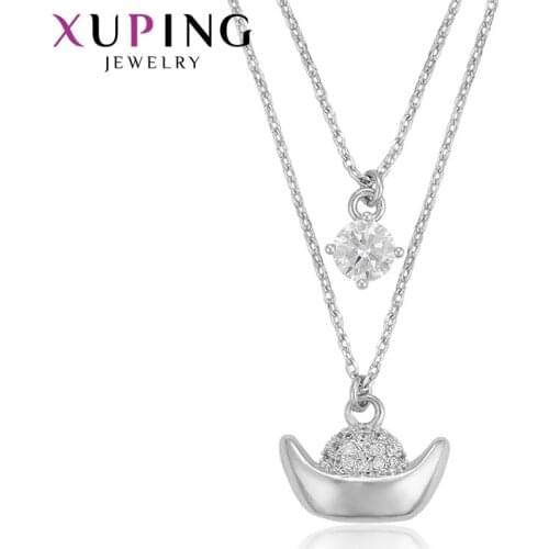 Xuping Romantic Luxury Necklace Special Design Popular Oriental Style Jewelry for Women Wedding Gift 45102