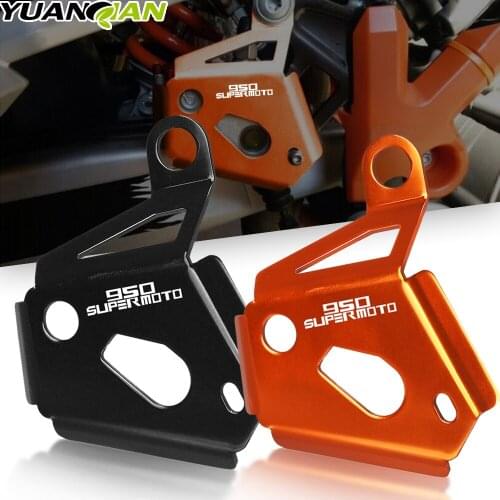 Rear Brake Reservoir Pump Protector Guards For 990 ADVENTURE/R/S SMT SUPERMOTO/R/T 950 SUPER ENDURO ADVENTURE S CNC Accessories