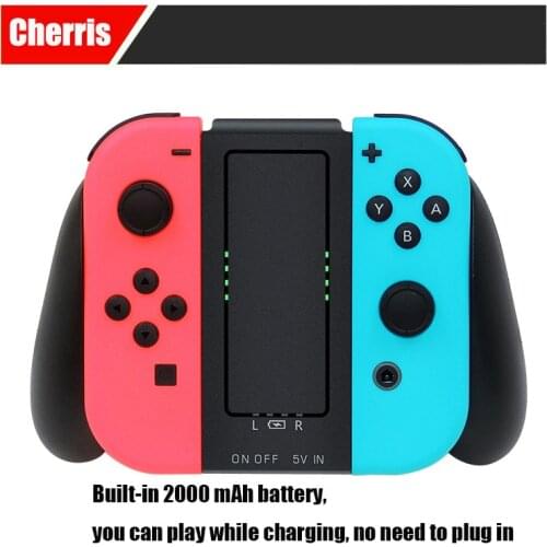 Charging Grip Gamepad charger, suitable for Nintendo Switch Joy-Con Charging Grip, built-in 2000 mAh battery