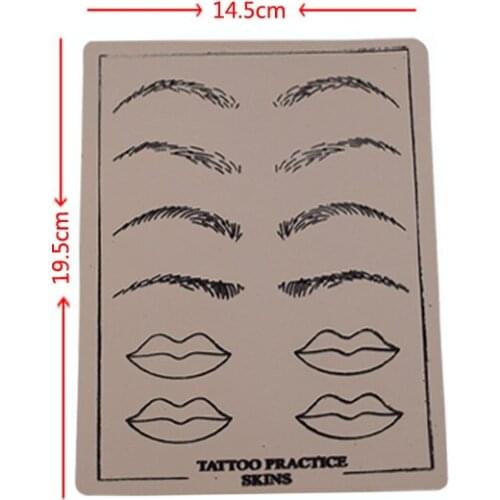 10PCS High Quality Rubber Professional Permanent Makeup Lip Durable Tattoo Practice Skin For Artist New Starter Free Shipping