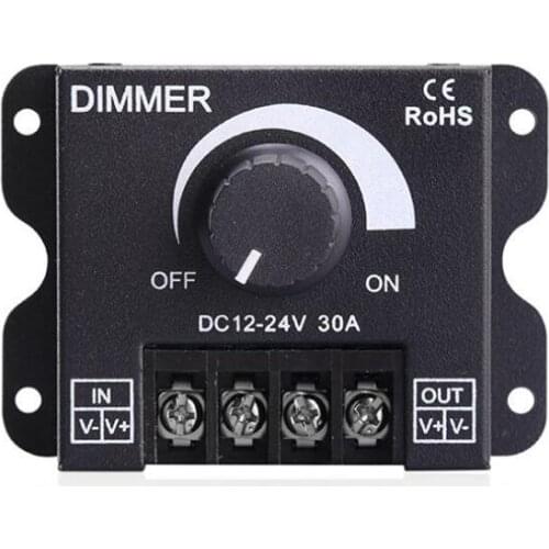 30A LED High Power Knob Dimmer Iron Hand Knob Dimming Controller for Intelligent Lighting Fixtures