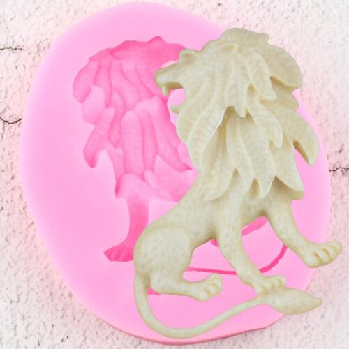 3D Lion Silicone Mold Animals Fondant Molds DIY Cake Decorating Tools Cookie Baking Candy Clay Chocolate Gumpaste Moulds