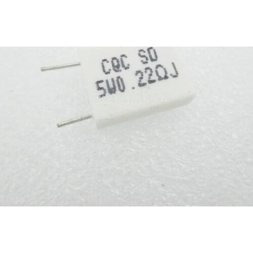 10PCS/LOT BPR56 5W 0.22R 0.22 ohm 5w Non-inductive Ceramic Cement Resistor Wirewound Resistance