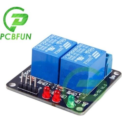 2 Channel 5V 2CH Relay Interface Board AC 250V DC 30V 10A 8550 Transistor Drive For PIC AVR DSP ARM MSP430 TTL Logic For Arduino