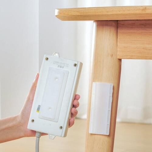 Socket Fixer Traceless And Punch-Free Socket Strip Trailer Wall Attached Self-Adhesive Power Strip Wall-Mounted Socket Buckle
