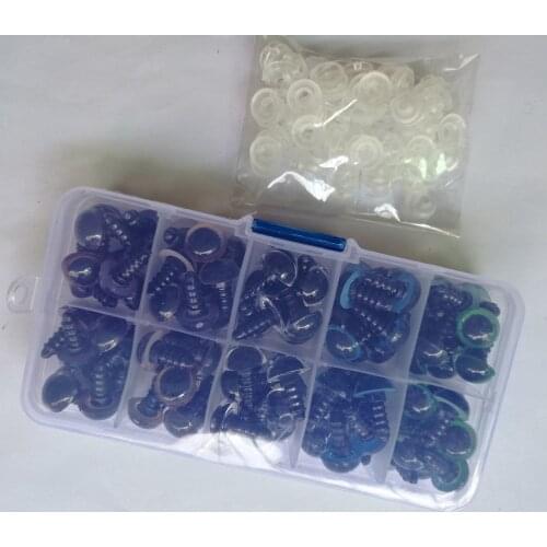 100PCS Cartoon Doll Eyes Plastic Safety Eyes for Teddy Bear Doll Animal Puppet Crafts Kids Toys for Teddy Bear Puppet Crafts