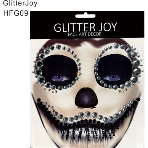 HFG09 1Pc Big Mouth Clown Inspired Face Gem Sticker Body Paint Decor for Dressing Party Carnival Holiday Gift