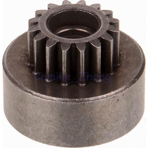HSP 02107 Single Engine Gears 16T Nitro Clutch Bell Universal Motor Gear For 1:8 RC Model Car 94108 94188 94101 94105 DIY
