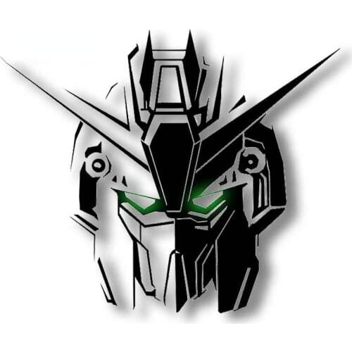 Personality GUNDAM Car Sticker Helmet Motorcycle Accessories Oem Cartoon Sunscreen Cover Scratches Waterproof JDM Polyethylene