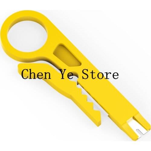 Wire Stripper Knife Crimper Pliers Crimping Tool Cable Stripping Wire Cutter Multi Tools Cut Line Pocket Multitool Yellow