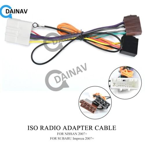 12-036 ISO RADIO ADAPTER CABLE FOR NISSAN 2007+/SUBARU Impreza 2007
