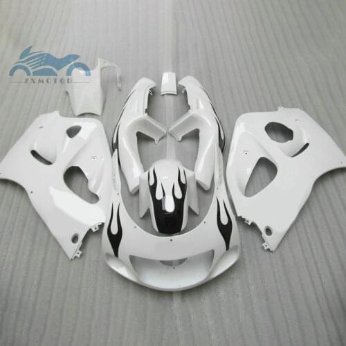 Custom ABS fairing kits for SUZUKI GSXR600 GSX R750 SRAD 1996 1998 1999 2000 motorcycle fairings GSXR 600 750 96-00 black flames