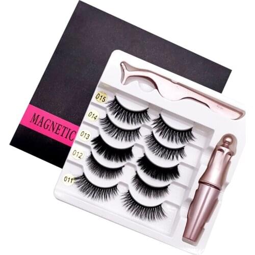 Magnetic Lashes False Eyelashes Natural Fake Makeup Sets Extension Ssupplies Tweezers For Bulk Items Wholesale Lots Fluffy Mink