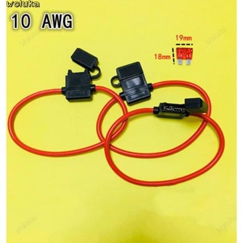 Car modification pure copper bold waterproof 10AWG medium insert fuse holder with line fuse box CD50 Q04