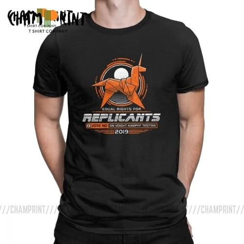 Men Equal Rights For Replicants Blade Runner 2049 Movie T Shirts Pure Cotton Clothes Vintage Tee Shirt Plus Size T-Shirts