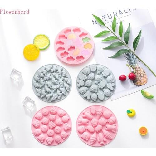 Soft Candy Jelly Mold Fondant Cake Silicone Mold Cute Series Chocolate Drop Glue Mold Handmade Soap Mold Candy Mold Pastry Tools