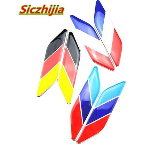 Car logo sticker France Germany UK flag sticker for Lexus ES250 RX350 330 ES240 GS460 CT200H CT DS LX LS IS ES RX GS GX-Series