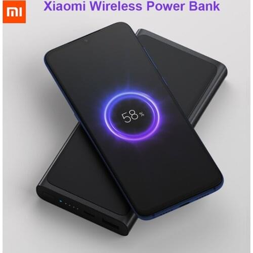 Original Xiaomi Mi 10000mAh Qi Wireless Power Bank PLM11ZM Quick Charge 10000 mAh External Battery for iPhone Samsung Huawei