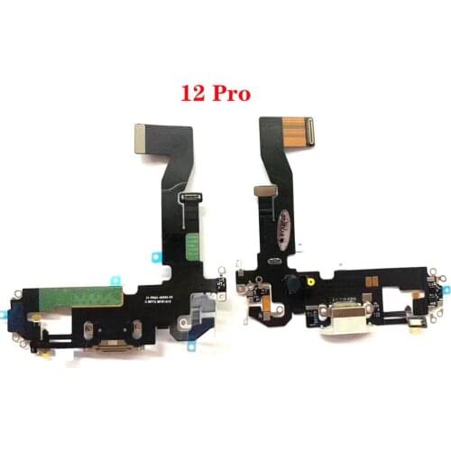 Original USB Charging Port dock Flex cable For iphone 12 Pro Charger plug module Connector Ribbon Replacement parts