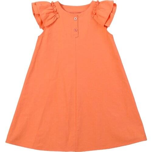 Girls Dress New Summer Baby Girls Dress Sleeveless Dress Teens Girls Princess Dress Girls Baby Kids 100%Cotton Clothing CL296