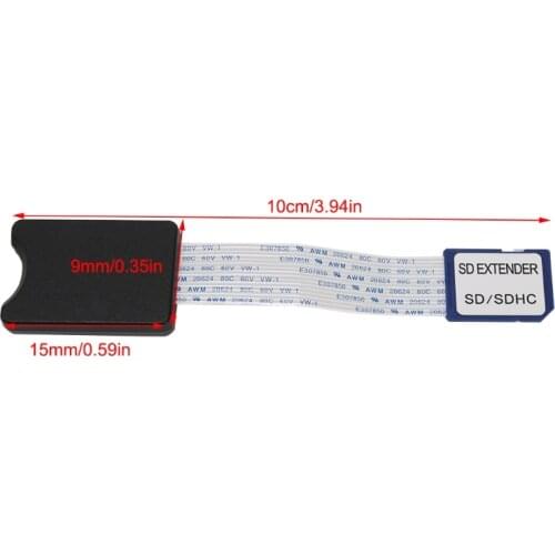 SD Male To SD Female SDHC SDXC Card Reader Extension Cable For Phone GPS TV