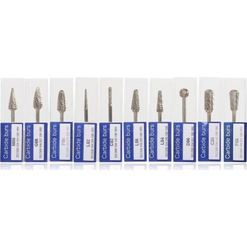 Dental Marathon HP 2.35mm Polishing Burs Tungsten Carbide Steel Drills