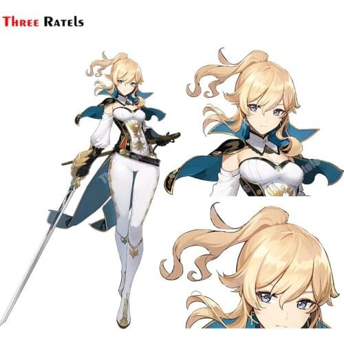 Three Ratels B34 Anime Game Role Jean Form Genshin Impact Render.Sticker And Decals For Car Styling Decoration