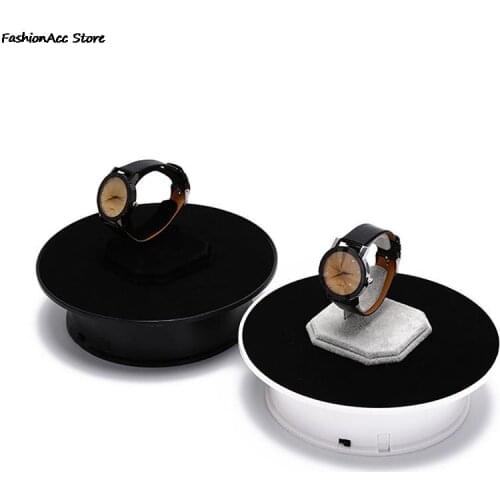 Video Shooting Props Turntable Battery 360 Degree Rotating Turntable Jewelry Display Stand For Photography 20cm