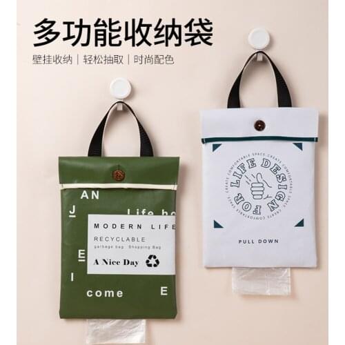 In Storage Bag Kitchen Oxford Waterproof Dormitory Hanging Garbage Bag Hanging Storage Bag In Toilet Storage Bag