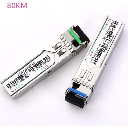 LC 80KM SFP Fiber optic module 155M LC 100KM 1490/1550nm Single Fiber SFP Optical Module SFP Transceiver FOR ONU OLT