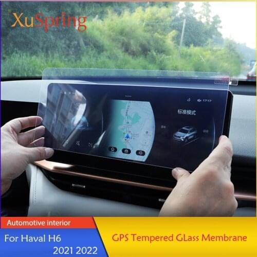 Tempered Glass Membrane GPS Navigation Screen Anti Blue Ray Protective Film Car Decoration For Haval H6 2021 2022