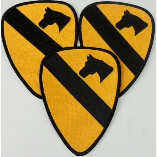 3pcs American USA 1st Cavalry Division Embroidered Patch US Sew/Iron On Patches Military Store