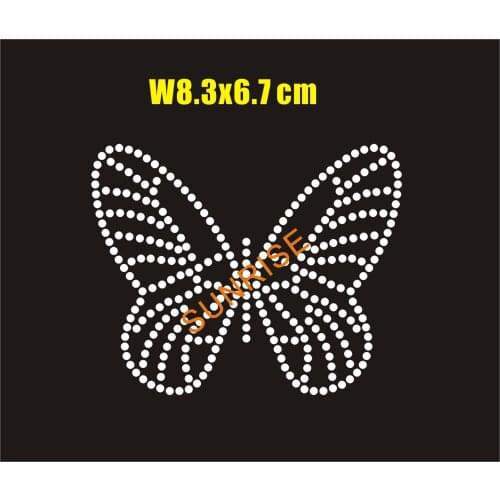 Butterfly hot fix rhinestone transfer motif