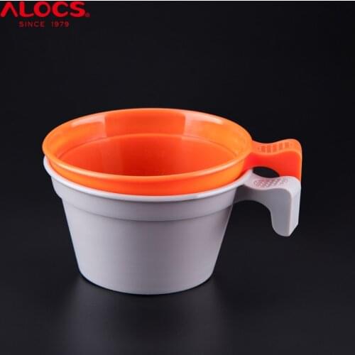 ALOCS TW-404 Outdoor 175ml PP Camping Water Cup Tea Teacup Coffee Mugs for Hiking Backpacking Picnic