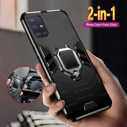 Case For Samsung Galaxy A01 A11 A21 A21S A31 A41 A51 A71 A81 A91 5G Armor Shock Proof Magnetic Bracket Phone Cover Coque