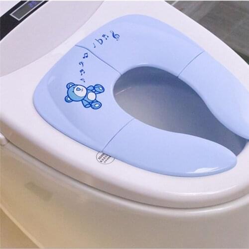 Newborn Baby Folding Potty Seat Toddler Portable Travel Toilet Training Seat Covers Training Seat Cover Cushion Pot Chair Pad