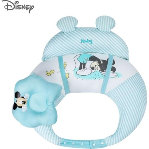 Disney Newborn Baby Nursing Pillow Maternity U-Shaped Breastfeeding Pillow Infant Cuddle Cotton Feeding Waist Cushion Baby Care