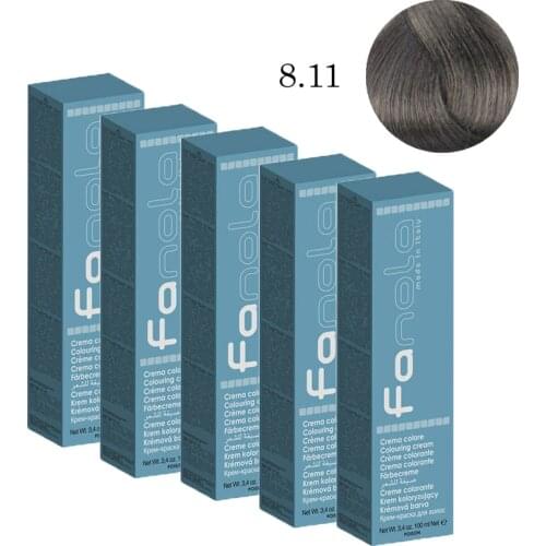 Fanola 8.11-Blonde Intense Ash Color 100 Ml 5 Pieces